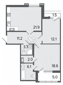 Квартира 75 м², 2-комнатная - изображение 1