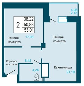 61,9 м², 2-комнатная квартира 8 700 000 ₽ - изображение 66