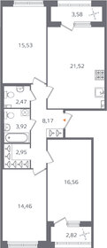 126 м², 3-комнатная квартира 38 200 000 ₽ - изображение 120