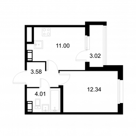 Квартира 32,4 м², 1-комнатная - изображение 1