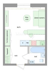 29 м², апартаменты-студия 63 000 ₽ в месяц - изображение 18