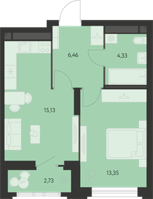 39,3 м², 1-комнатная квартира 5 724 000 ₽ - изображение 28