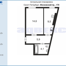 Квартира 34,1 м², 1-комнатная - изображение 2