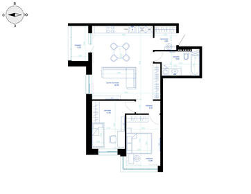 70,3 м², 1-комнатная квартира 9 768 920 ₽ - изображение 20