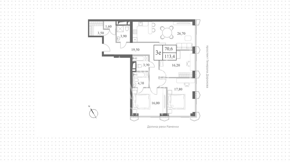 113 м², 4-комнатная квартира 47 000 000 ₽ - изображение 1