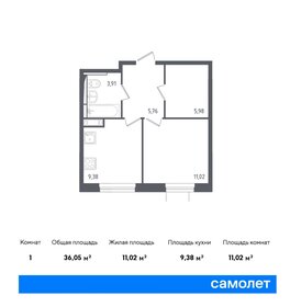 42,8 м², 2-комнатная квартира 6 200 000 ₽ - изображение 18