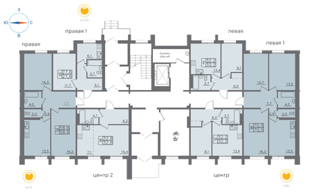 58,6 м², 2-комнатная квартира 7 266 400 ₽ - изображение 21