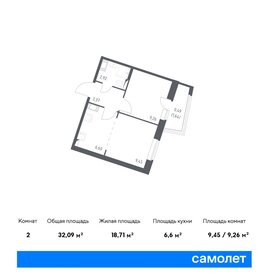 Квартира 32,1 м², 1-комнатная - изображение 1