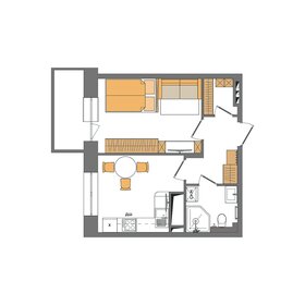 23 м², квартира-студия 3 550 000 ₽ - изображение 55