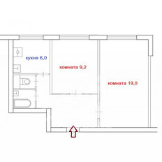 Квартира 46 м², 2-комнатная - изображение 2