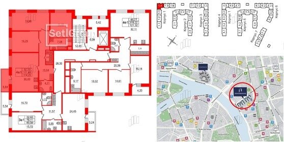 Квартира 111,6 м², 3-комнатная - изображение 2