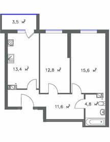 45 м², 2-комнатная квартира 6 250 000 ₽ - изображение 112