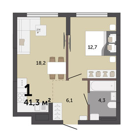 41,7 м², 1-комнатная квартира 5 500 000 ₽ - изображение 28