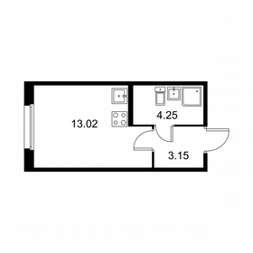21,2 м², квартира-студия 3 877 770 ₽ - изображение 93