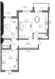 Квартира 81,3 м², 3-комнатная - изображение 1