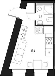 52 м², 1-комнатная квартира 4 590 ₽ в сутки - изображение 72