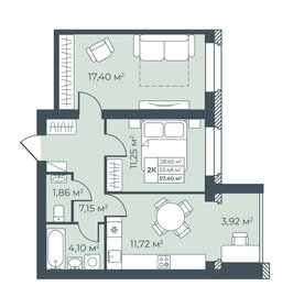 66,4 м², 2-комнатная квартира 4 847 200 ₽ - изображение 37