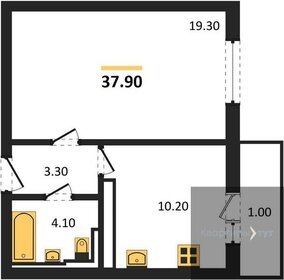 37,9 м², 1-комнатная квартира 4 453 250 ₽ - изображение 6