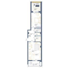 64,8 м², 2-комнатная квартира 10 750 320 ₽ - изображение 11