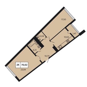 74 м², квартира-студия 18 000 000 ₽ - изображение 105