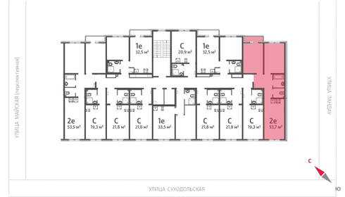 61,6 м², 2-комнатная квартира 8 200 000 ₽ - изображение 60