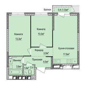 50,6 м², 2-комнатная квартира 3 380 000 ₽ - изображение 32