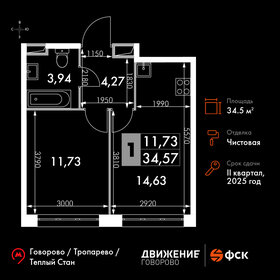 34,6 м², 1-комнатные апартаменты 10 209 848 ₽ - изображение 37