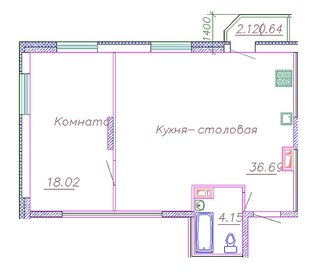 Квартира 60 м², 2-комнатная - изображение 1