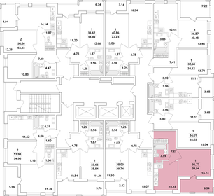 40,5 м², 1-комнатная квартира 9 442 203 ₽ - изображение 25