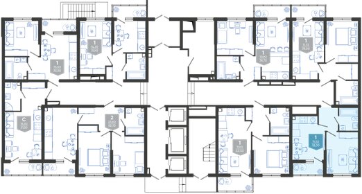 31,6 м², 1-комнатная квартира 4 500 000 ₽ - изображение 68