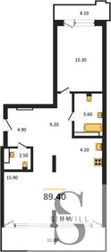 89,4 м², 2-комнатная квартира 14 168 700 ₽ - изображение 38