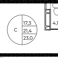 Квартира 23 м², студия - изображение 3