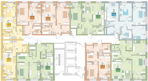 22,3 м², квартира-студия 4 850 000 ₽ - изображение 145