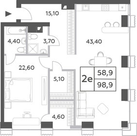 90 м², 2-комнатная квартира 56 700 000 ₽ - изображение 119
