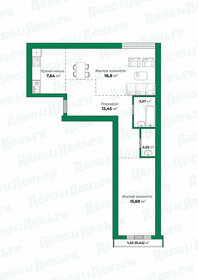 43 м², 2-комнатная квартира 1 600 000 ₽ - изображение 46