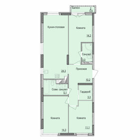 100 м², 3-комнатная квартира 7 700 000 ₽ - изображение 46
