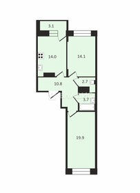 65,8 м², 2-комнатная квартира 6 450 000 ₽ - изображение 156