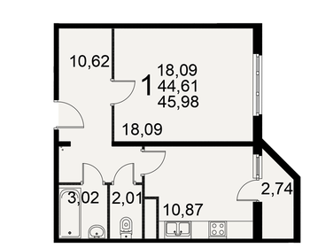 32,8 м², 1-комнатная квартира 3 250 000 ₽ - изображение 121