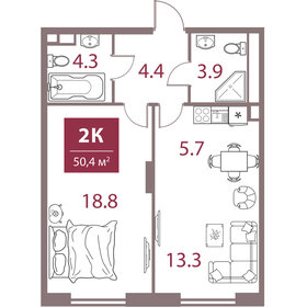 80 м², 4-комнатная квартира 6 100 000 ₽ - изображение 47