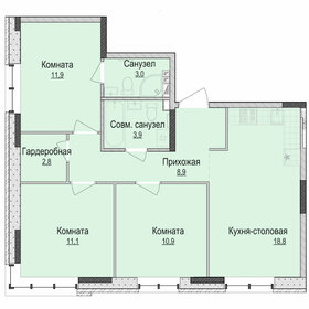 66,7 м², 3-комнатная квартира 4 500 000 ₽ - изображение 60