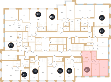 Квартира 63,7 м², 2-комнатная - изображение 2