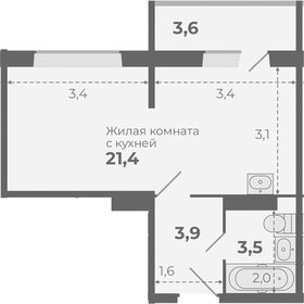 Квартира 32,4 м², студия - изображение 1