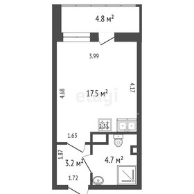 Квартира 25 м², студия - изображение 1