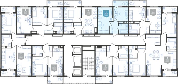 Квартира 35,2 м², 1-комнатная - изображение 1