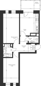 67,3 м², 2-комнатная квартира 9 217 360 ₽ - изображение 45