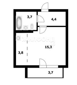 Квартира 29,4 м², студия - изображение 1