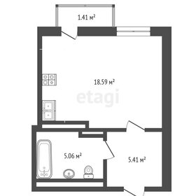 Квартира 24,6 м², 1-комнатная - изображение 2