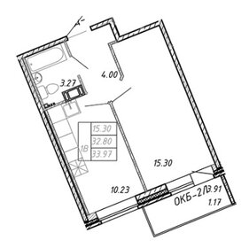 Квартира 36,7 м², 1-комнатная - изображение 1