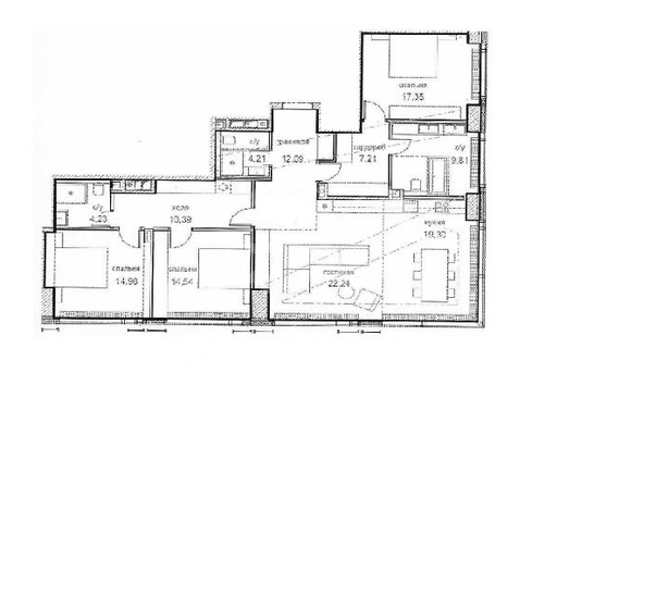 136,4 м², 4-комнатная квартира 165 000 000 ₽ - изображение 31