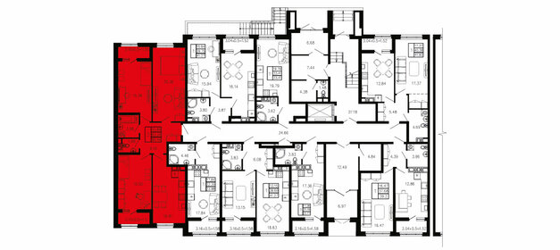 Квартира 86,4 м², 3-комнатная - изображение 2